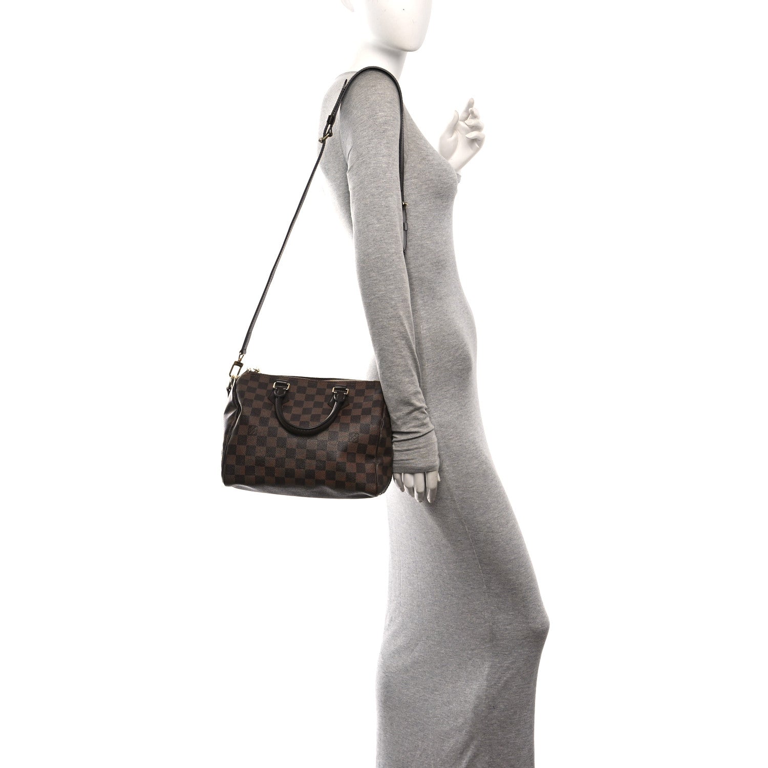 Louis Vuitton Damier Ebene Speedy Bandouliere 25 2 of 10