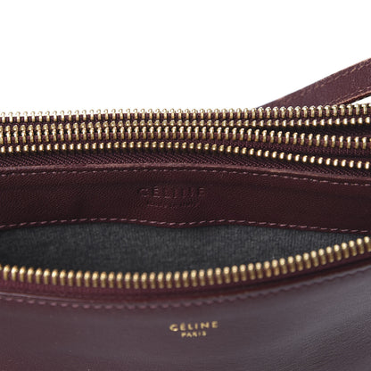 Celine Lambskin Large Trio Crossbody Bag Burgundy 8 of 10