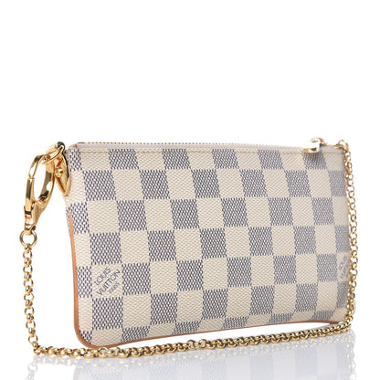 Louis Vuitton Damier Azur Pochette Milla MM 3 of 9