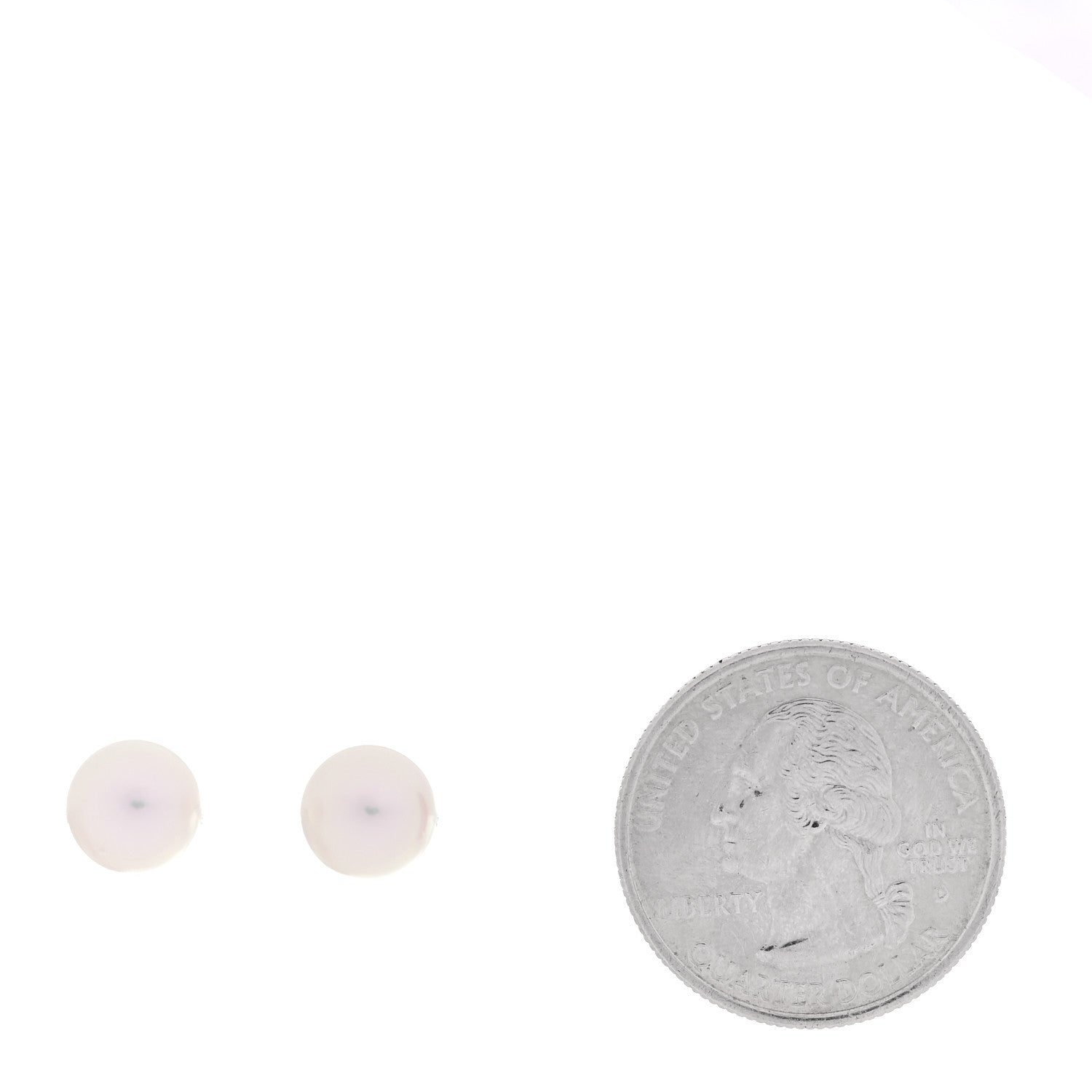Mikimoto 18K White Gold Akoya Cultured Pearl 8-8.5mm Stud Earrings 2 of 5