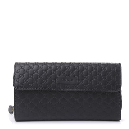 Gucci Soft Microguccissima Continental Zip Wallet Black 1 of 11