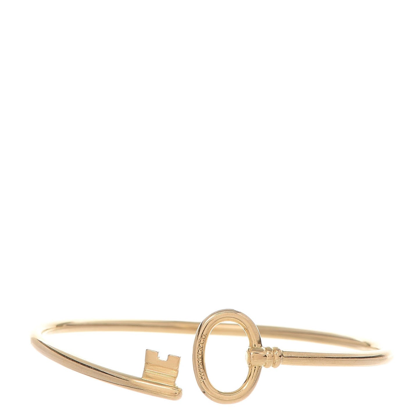 18K Yellow Gold Keys Wire Bracelet