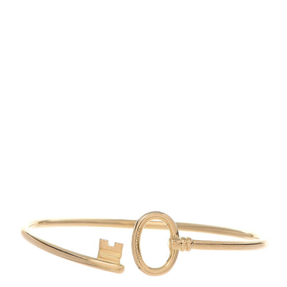 Tiffany 18K Yellow Gold Keys Wire Bracelet 1 of 6