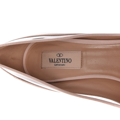Valentino Garavani Nappa PVC Dollybow Pumps 38 Water Rose 10 of 13