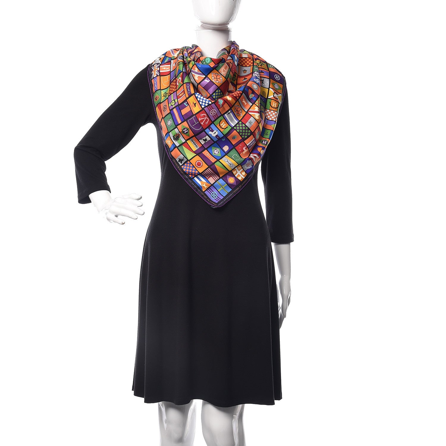 Hermes Silk en Voyage Stole Scarf 90 2 of 6