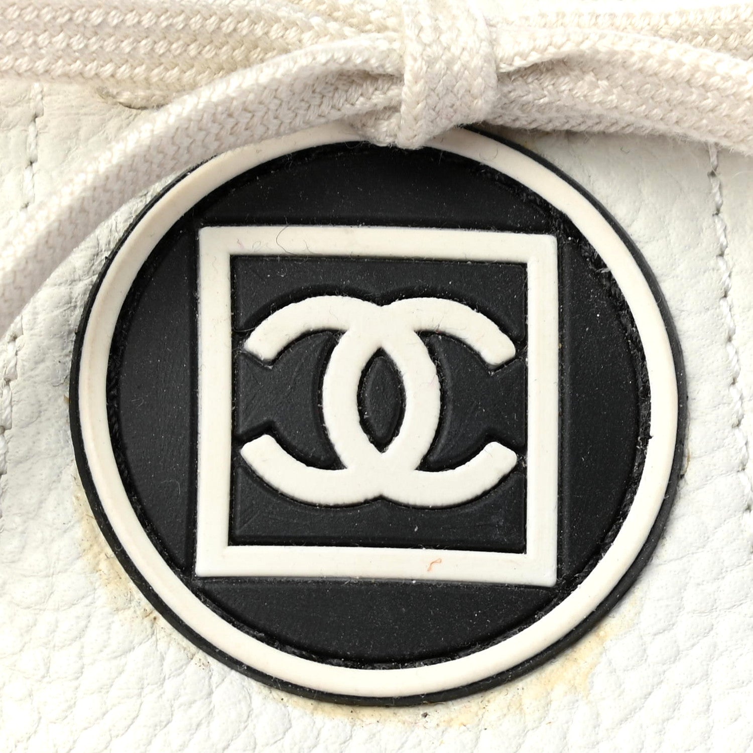 Chanel Calfskin Fringe Golf Tennis 37.5 White 12 of 14