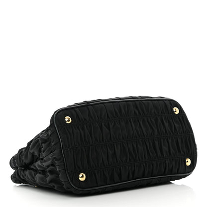 Prada Tessuto Nylon Gaufre Small Tote Black 4 of 16