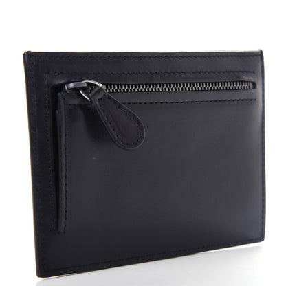 Bottega Veneta Calfskin Intrecciato Card Case Black 3 of 9