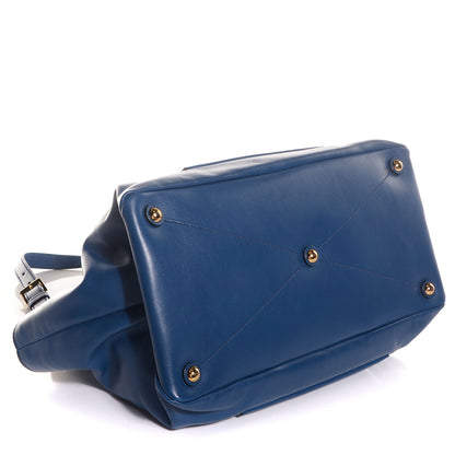 Miu Miu Vitello Soft Tote Cobalto 4 of 9