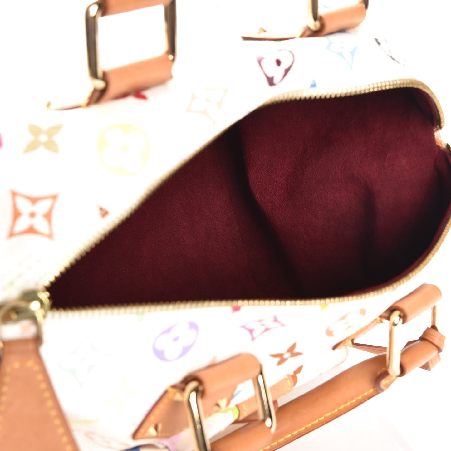 Monogram Multicolor Speedy 30 White