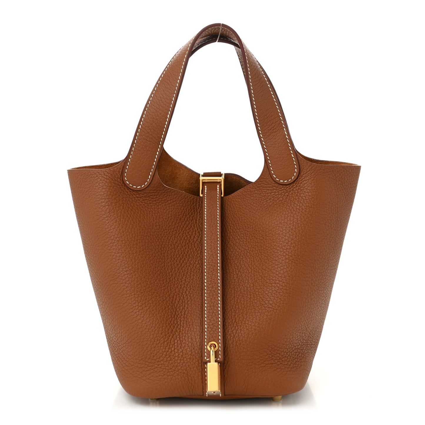 Taurillon Clemence Picotin Lock 18 PM Gold