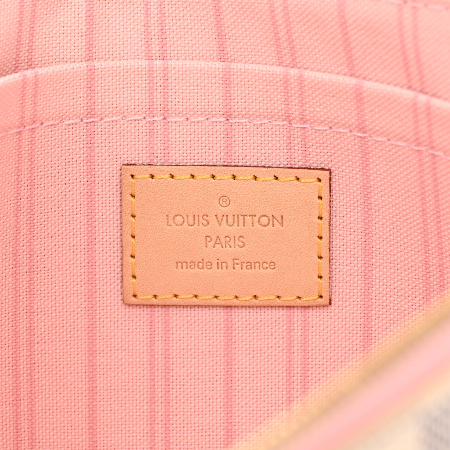 Louis Vuitton Damier Azur Neverfull MM GM Pochette Rose Ballerine 6 of 9