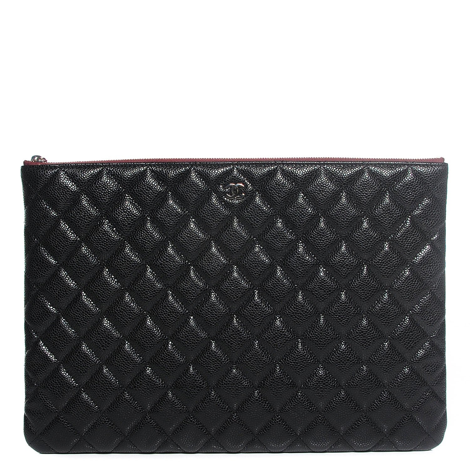 Chanel Caviar Quilted Large Cosmetic Case Black 1 of 8