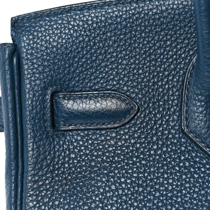 Hermes Togo Birkin 30 Bleu De Malte 13 of 35