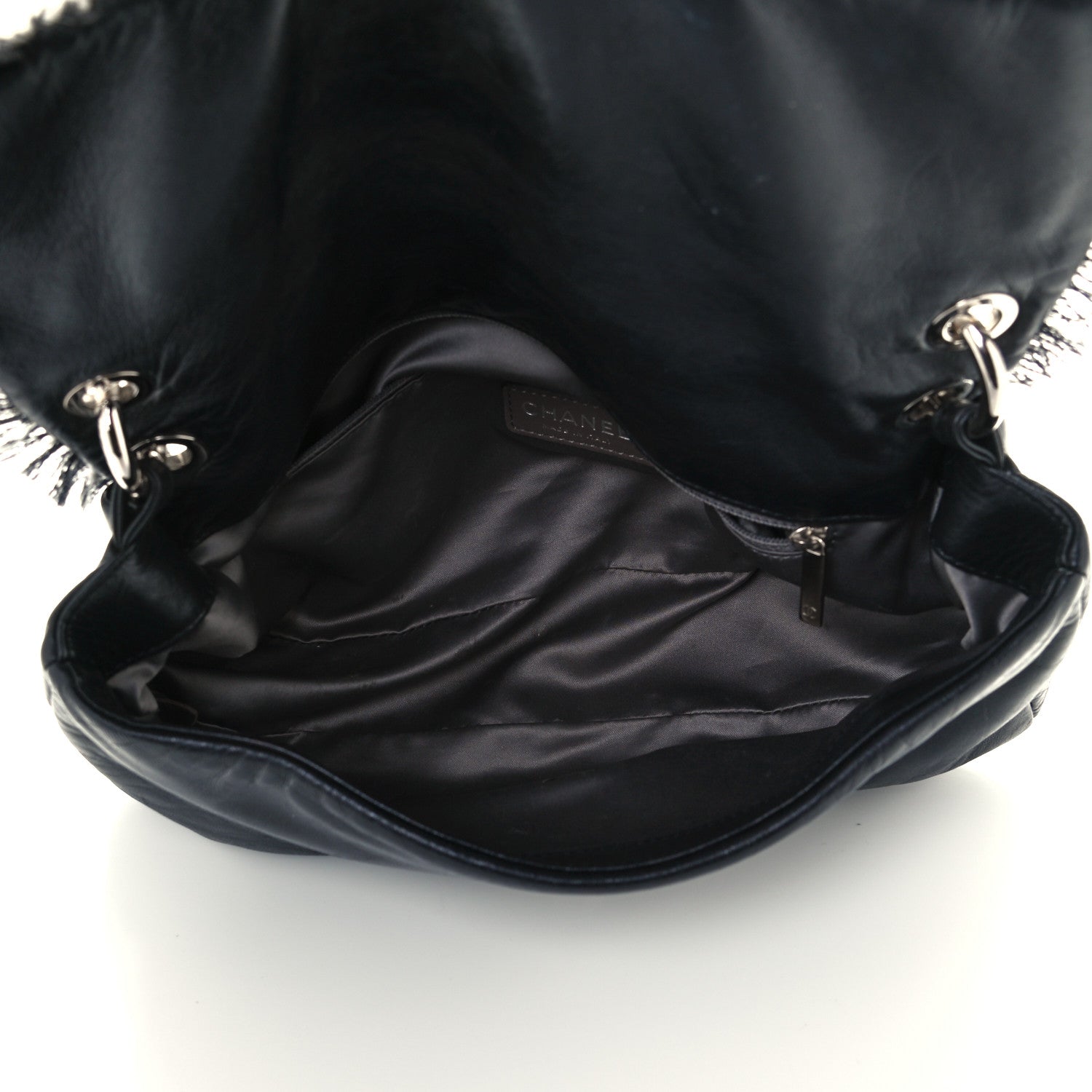 Chanel Lambskin Tweedy Flap Black 7 of 11