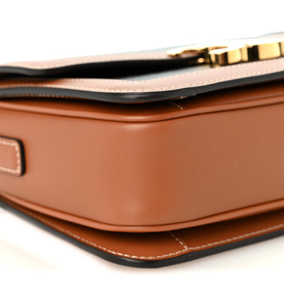 Celine Calfskin Triomphe Canvas Teen Triomphe Bag Tan 9 of 10