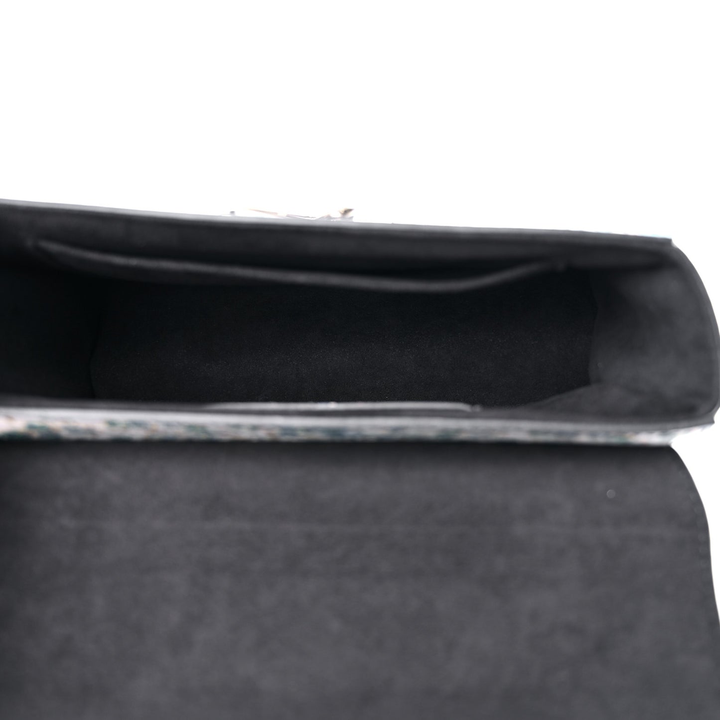 Printed Calfskin Flower Twist Shoulder Bag MM