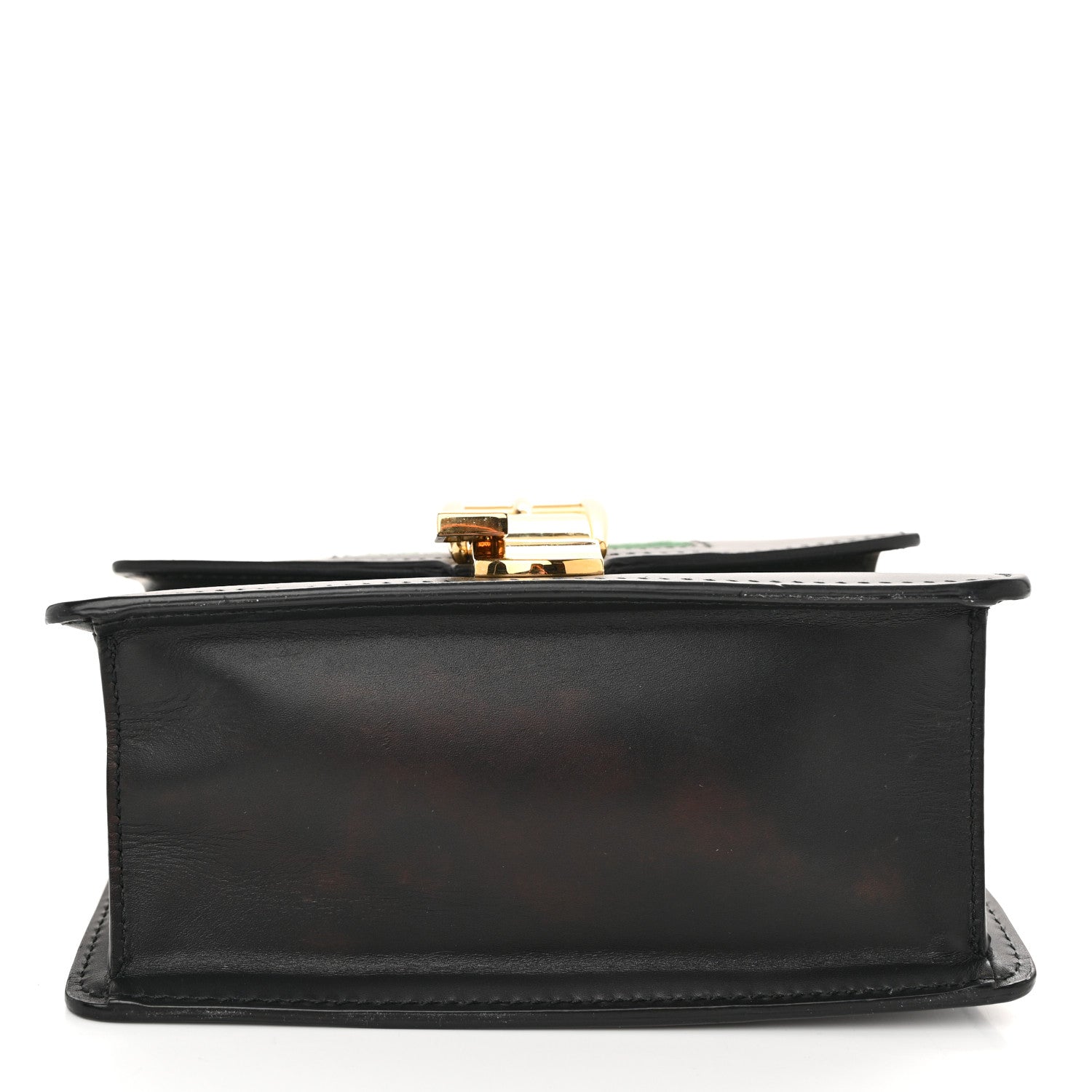 Gucci Calfskin Mini Sylvie Chain Shoulder Bag Black 11 of 11