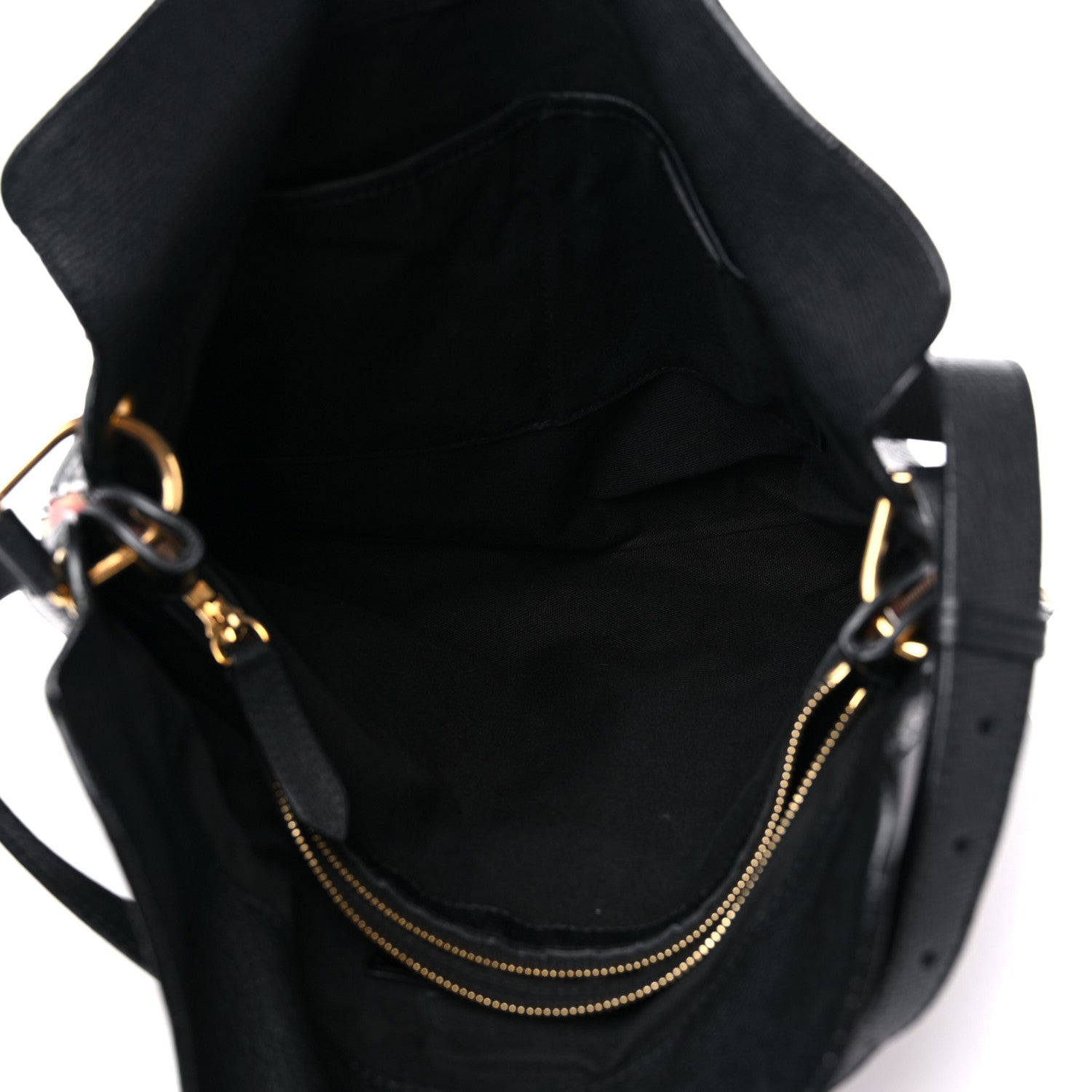 Burberry Derby Calfskin House Check Cornwall Hobo Black 4 of 10