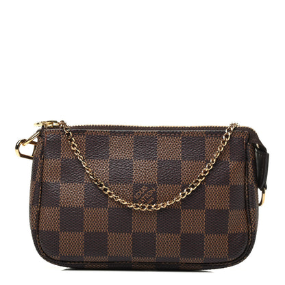 Louis Vuitton Damier Ebene Mini Pochette Accessories 1 of 9