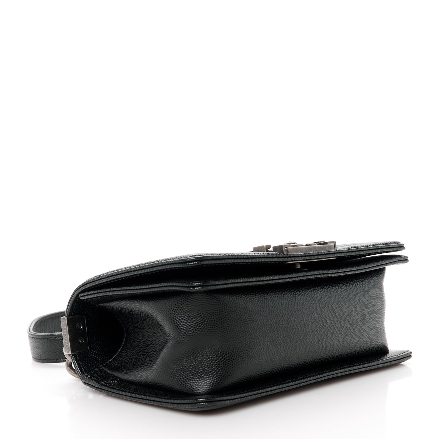 Caviar Quilted Small Boy Flap Black