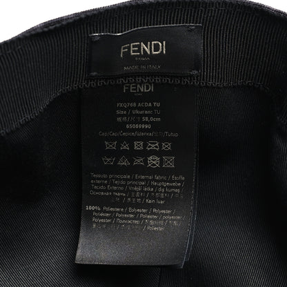 Fendi Canvas FF Reloaded Baseball Hat Black White 7 of 8