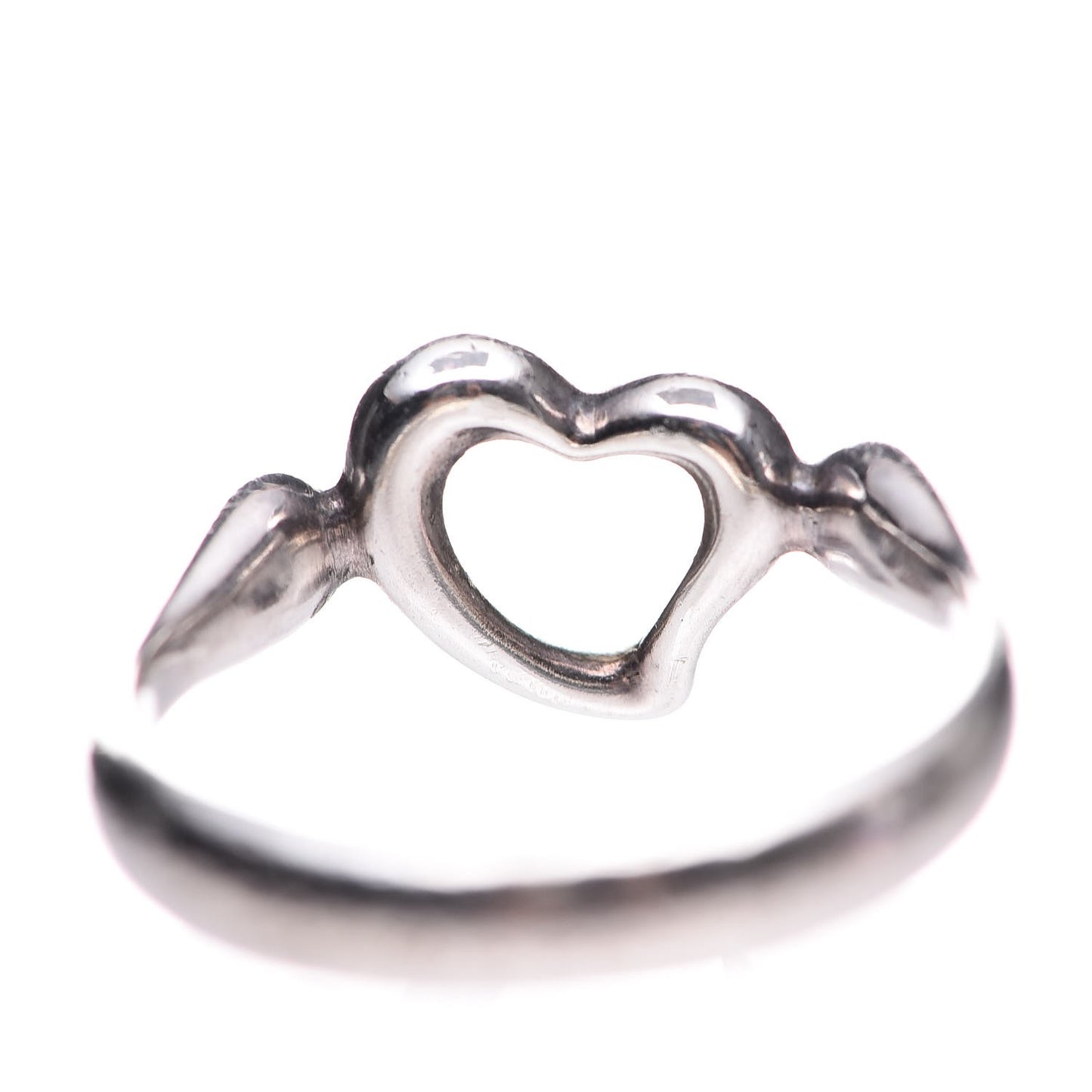 Sterling Silver Elsa Peretti Open Heart Ring 50 5.25