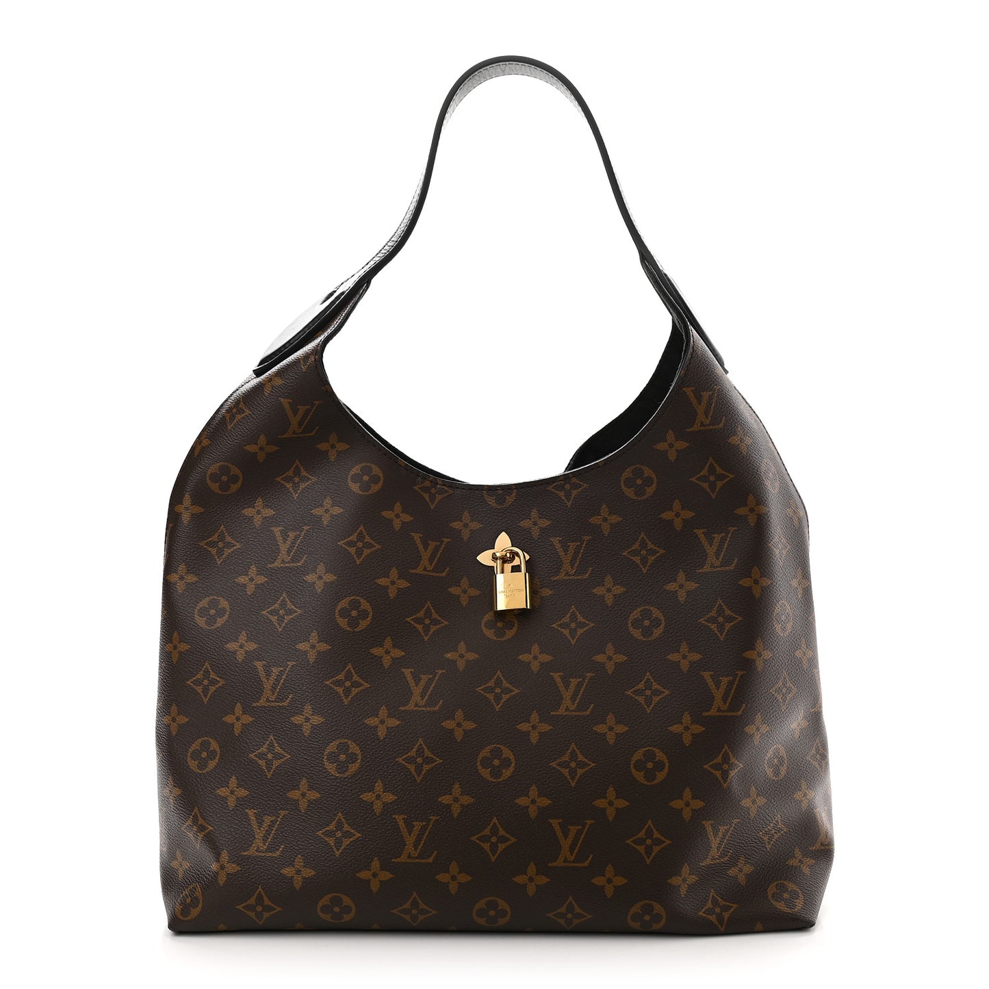 Monogram Flower Hobo Black