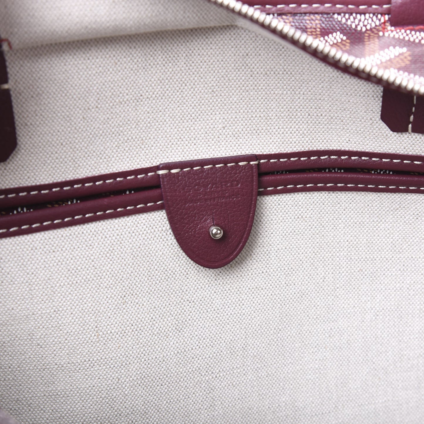 Goyardine Artois PM Burgundy