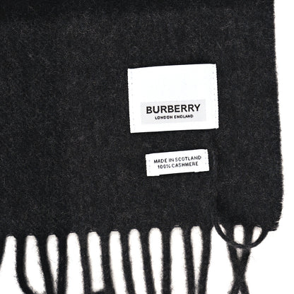 Burberry Cashmere Half Mega Check Scarf Charcoal 3 of 4