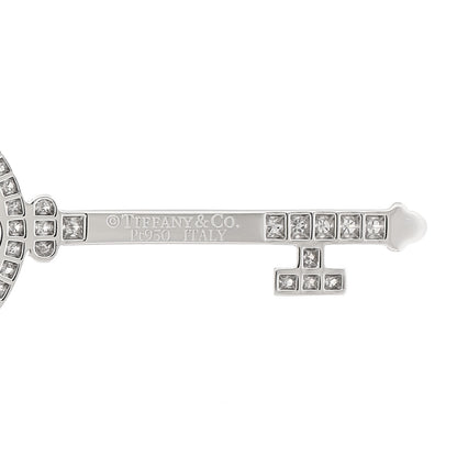Tiffany Platinum Diamond Small Bubbles Key Pendant 4 of 4