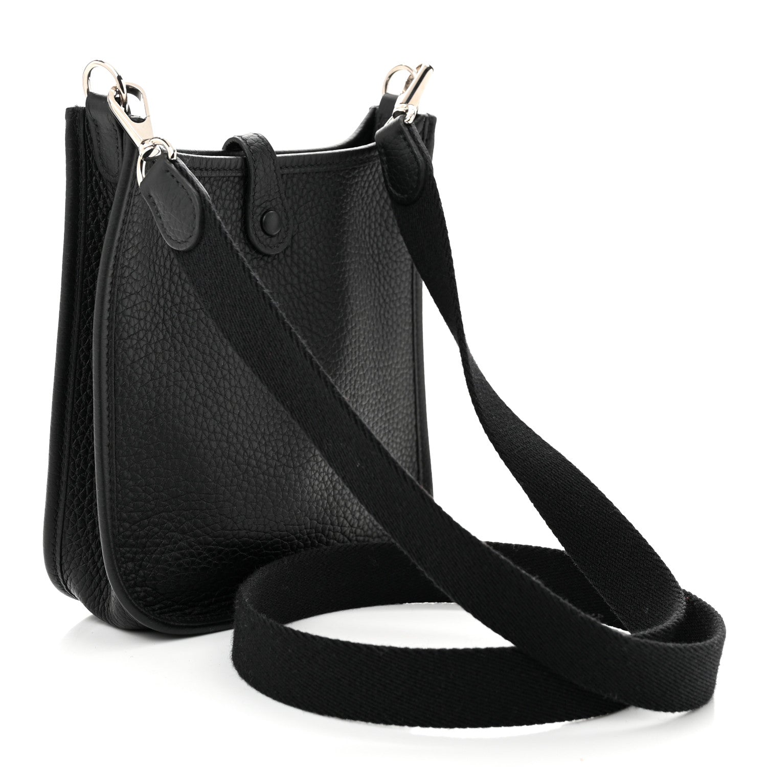 Hermes Taurillon Clemence Evelyne TPM Black 3 of 10