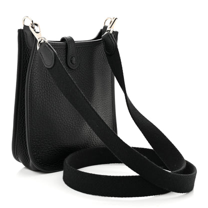 Hermes Taurillon Clemence Evelyne TPM Black 3 of 10