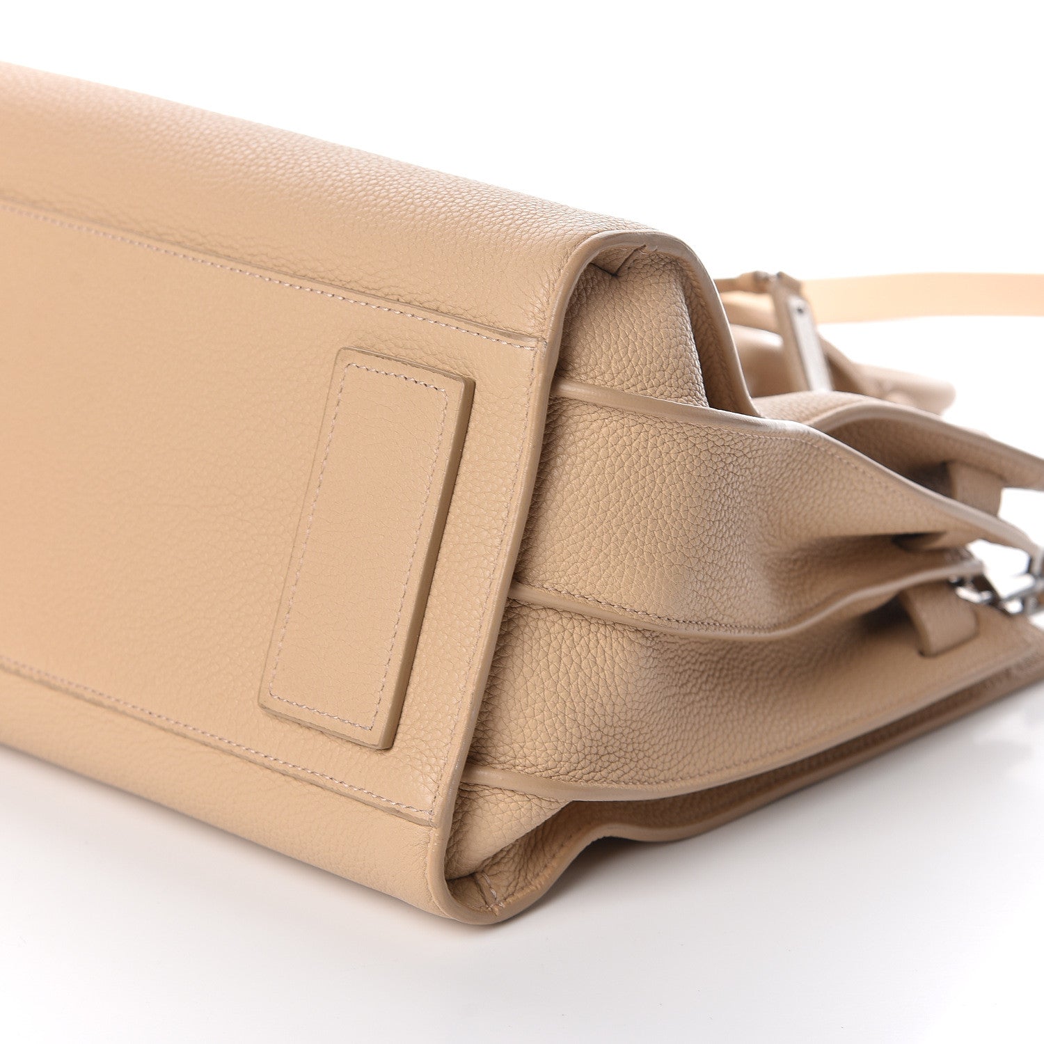Saint Laurent Grained Calfskin Small Supple Sac De Jour Dark Beige 9 of 12