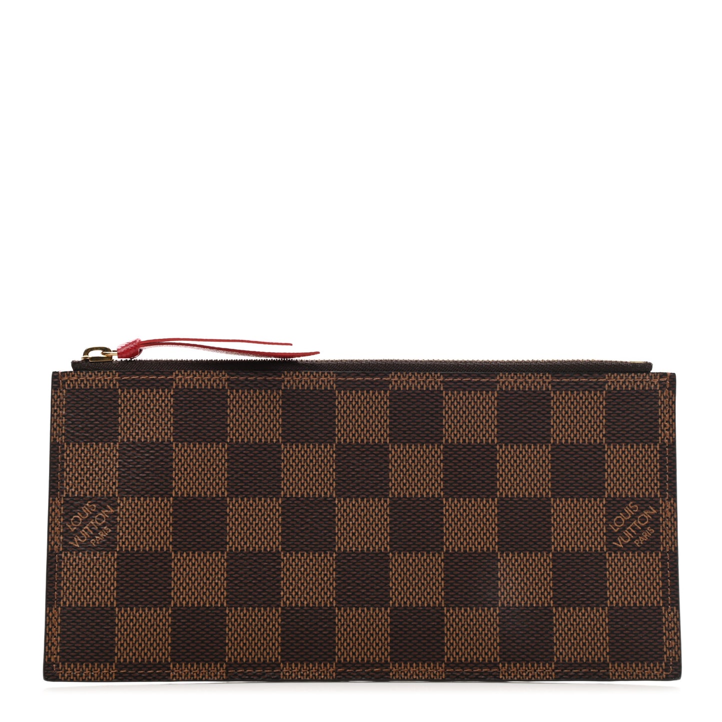 Damier Ebene Felicie Chain Wallet Zippered Insert