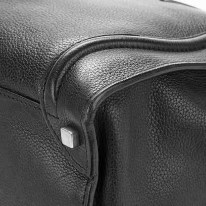 Celine Drummed Calfskin Shoulder Luggage Black 11 of 14