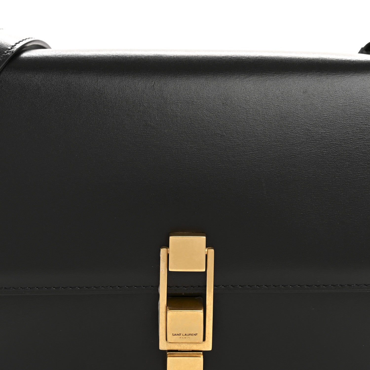 Saint Laurent Smooth Calfskin Carre Satchel Black 8 of 11