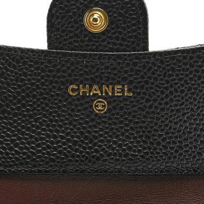 Chanel Caviar Quilted Compact Flap Wallet Black 6 of 8