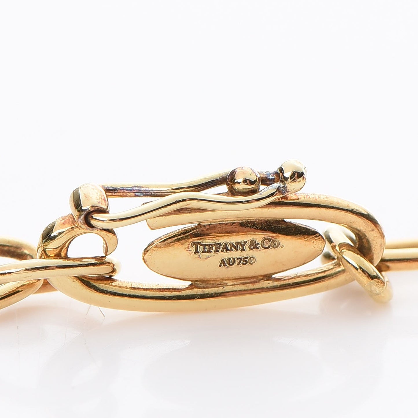 18K Yellow Gold Elsa Peretti Five Stone Charm Bracelet