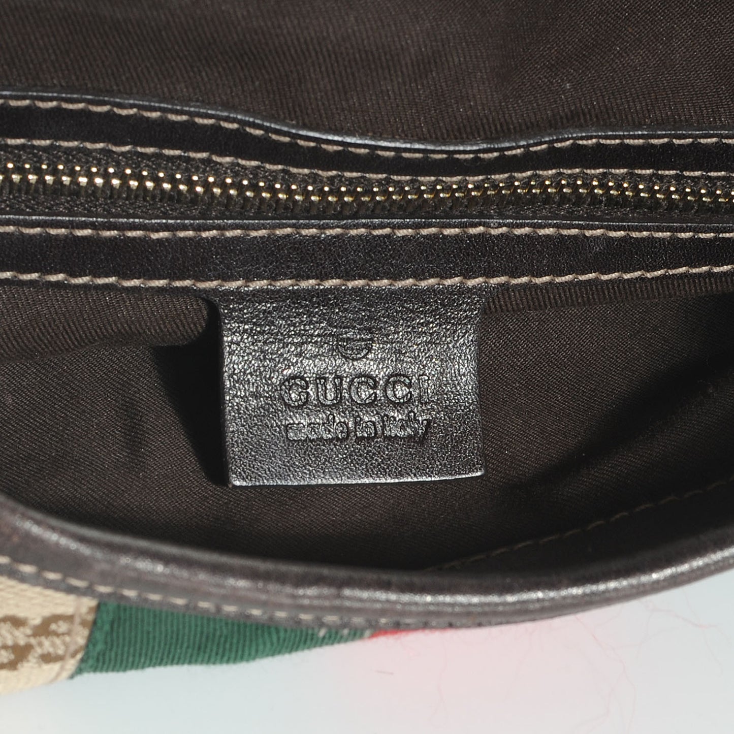 Monogram Web Jackie O Bouvier Hobo Dark Brown