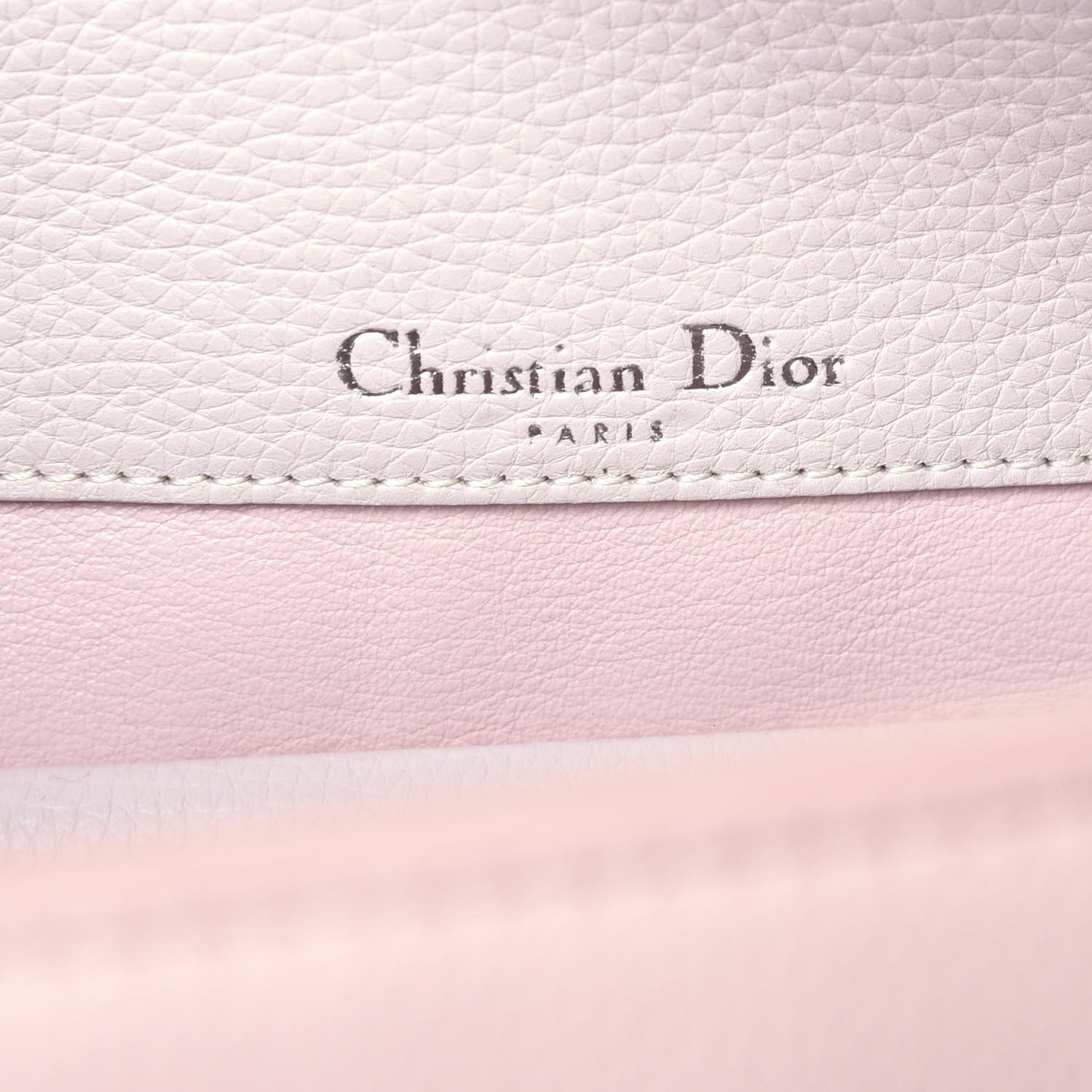 Grained Calfskin Medium Bar Tote Rose Poudre