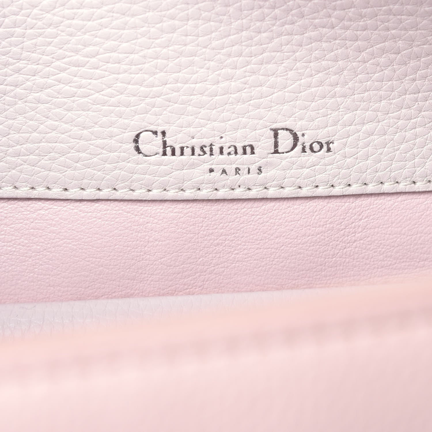 Christian Dior Grained Calfskin Medium Bar Tote Rose Poudre 6 of 8
