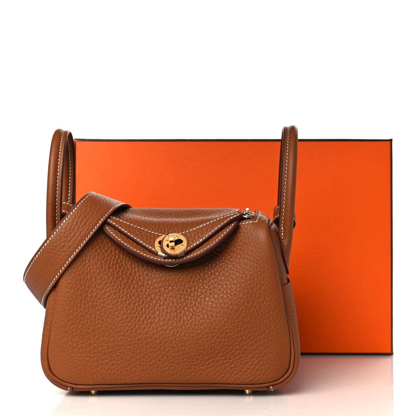 Taurillon Clemence Mini Lindy 20 Gold