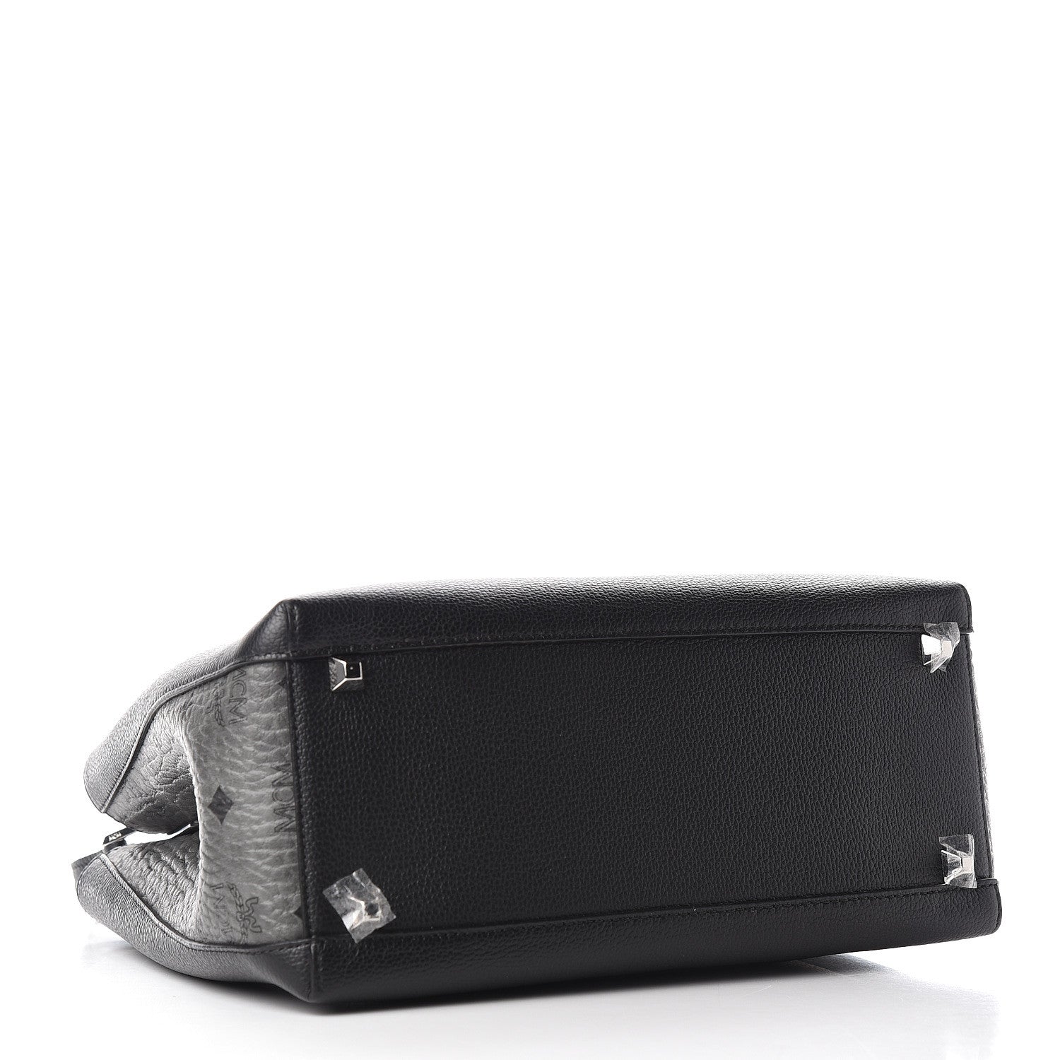 MCM Grained Calfskin Visetos Medium Sarah Hobo Black 3 of 8