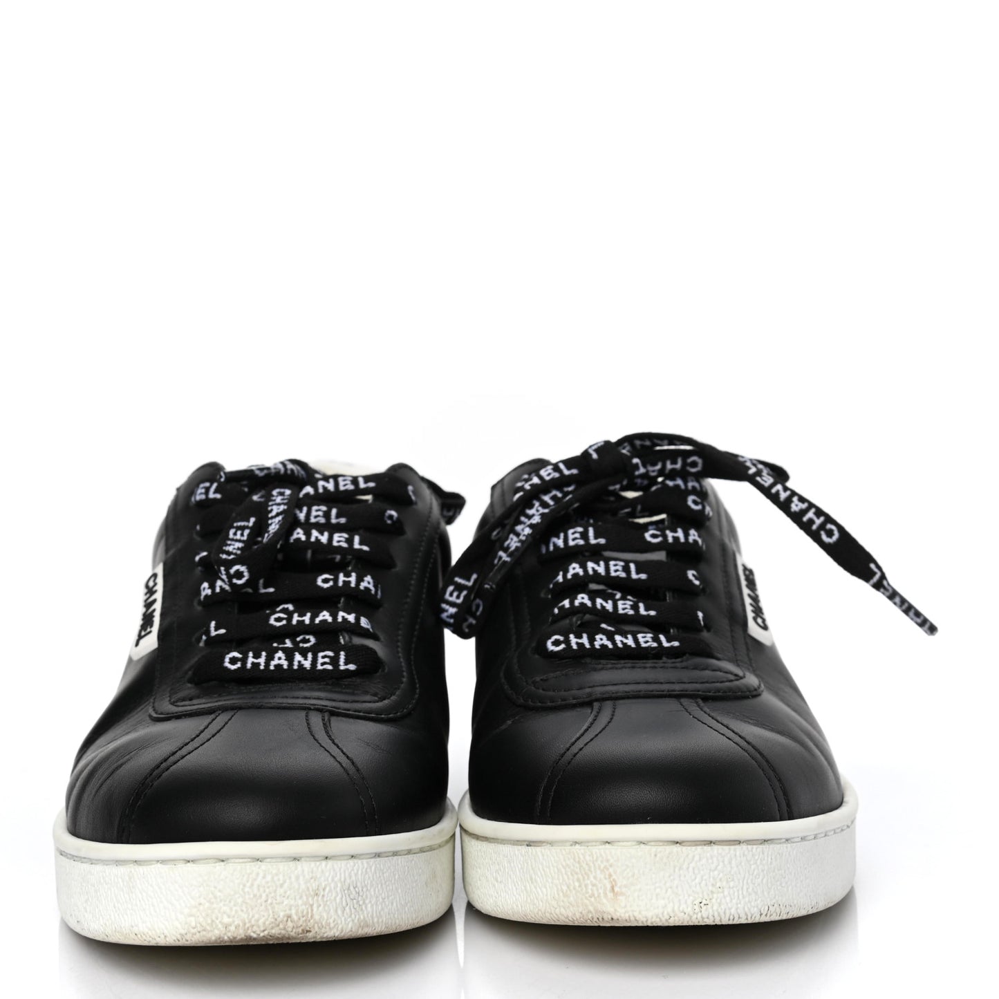 Calfskin CC Womens Sneakers 37 Black