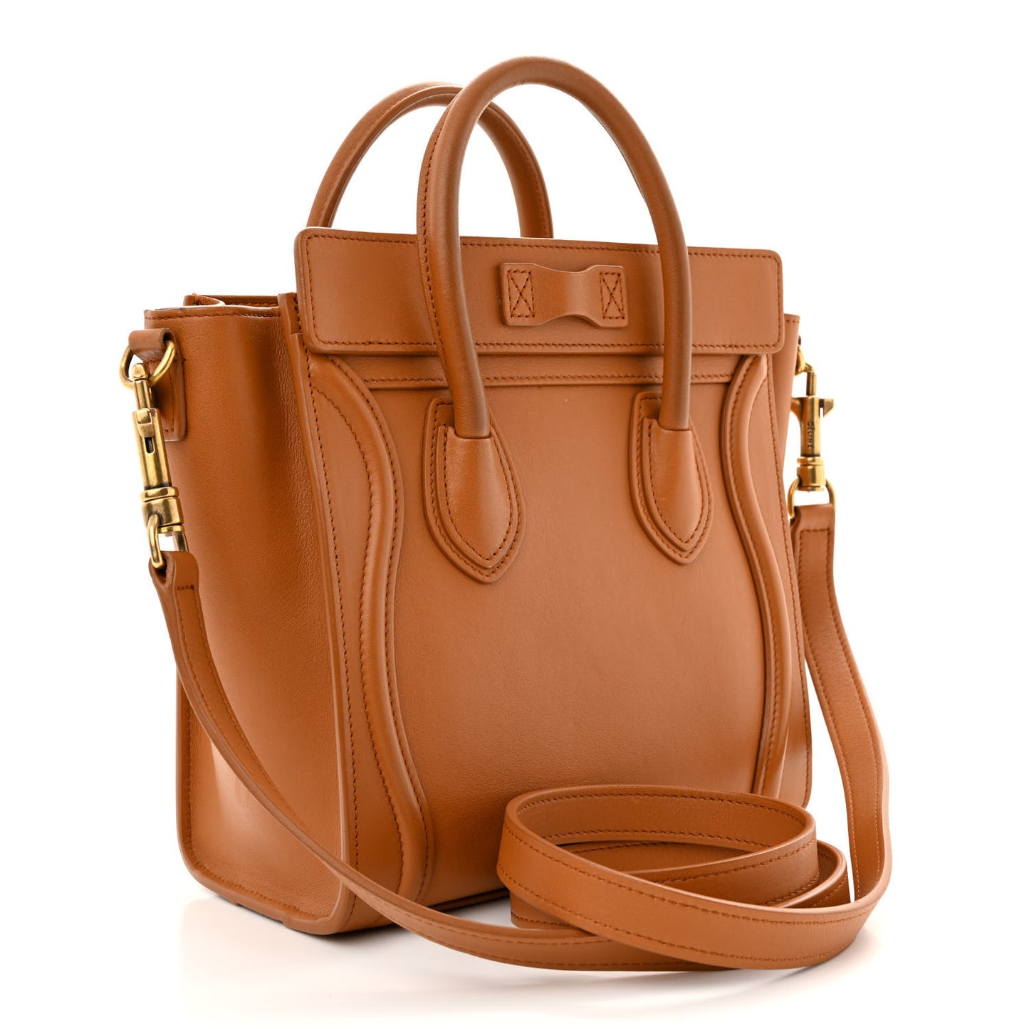 Smooth Calfskin Nano Luggage Light Copper