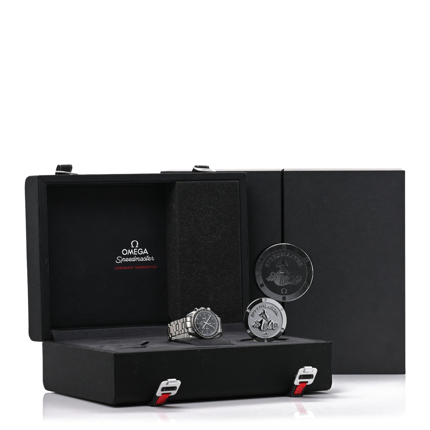 Stainless Steel 42mm Speedmaster Moonwatch Professional Chronograph Manual Winding Watch Black 311.30.42.30.01.006