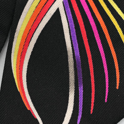 Hermes Silk 24 Faubourg Twilly Scarf Black Multicolor 4 of 4
