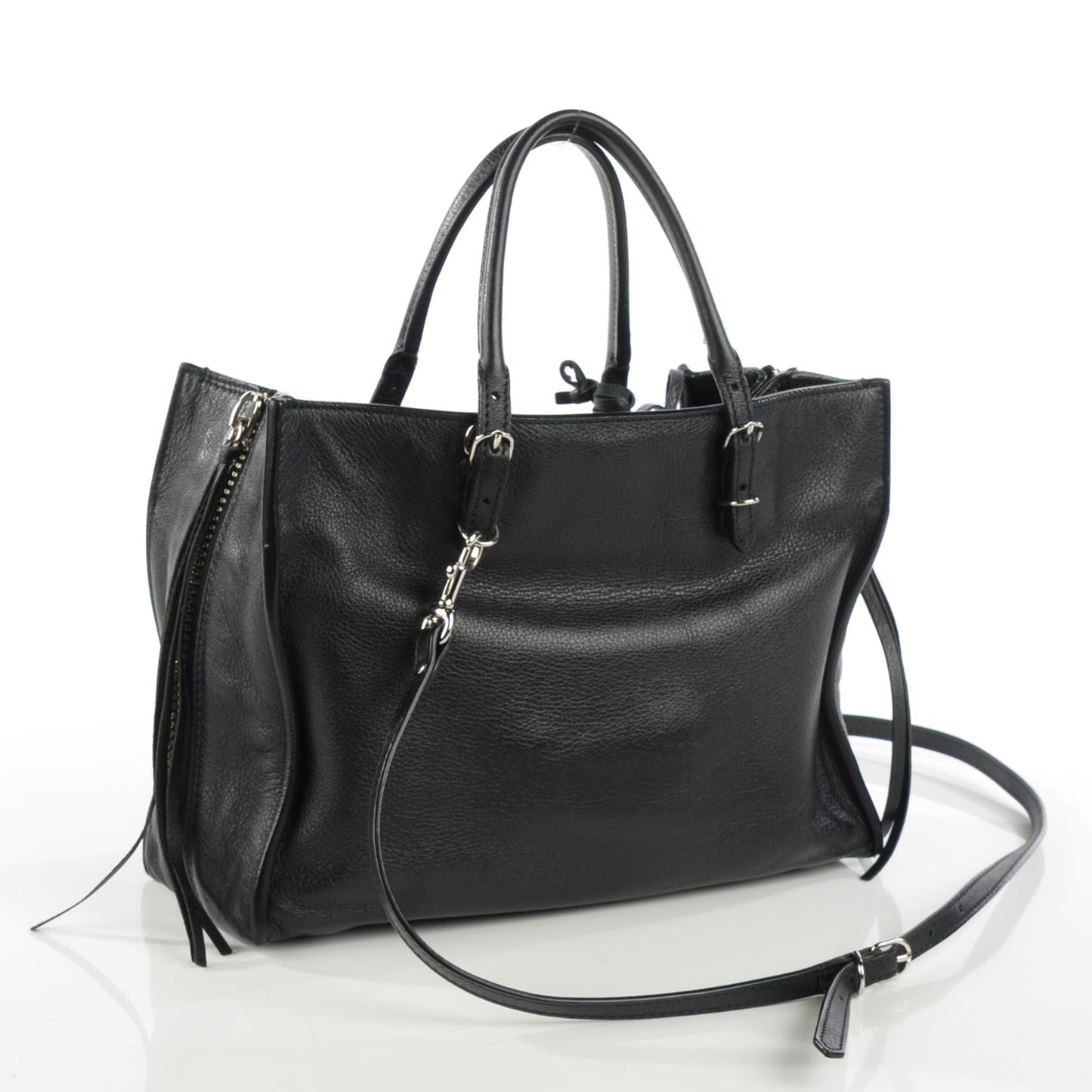 Veau Papier A6 Zip Around Tote Black