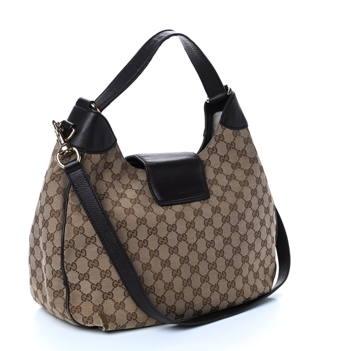 Monogram Web Medium Dressage Hobo Dark Brown